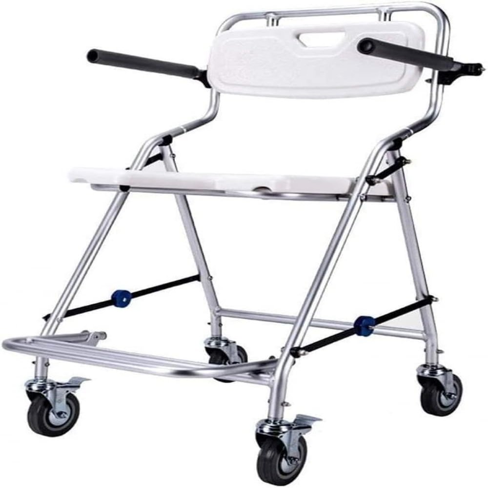 XCSCUK Shower Chair, Portable Shower Stool for The Elderly, Multifunctional Toilet Chair, Foldable, Suitable for Home and Nursing Home