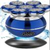 ANIROY Men's Shaver, 5 in 1 LED Head Shaver for Bald, with 7 Rotating Shaving Head, IPX5 Waterproof Beard, Wet and Dry Use, Wireless Charging Base (Blue) view 1