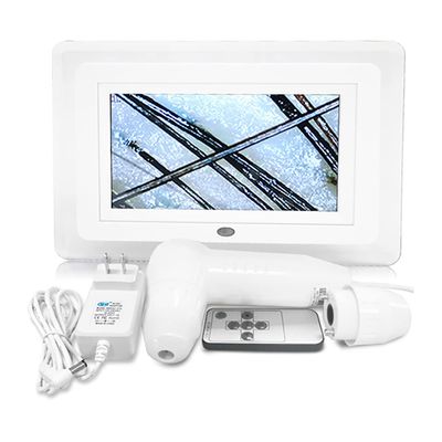 7 Inch Skin Diagnosis Hair Analyzer, Scalp Hair Follicles Detector with Dual Probes 200x 50x, High-definition Lens with 2 Million Pixels for Imaging, for Beauty Salon, Hair Salon