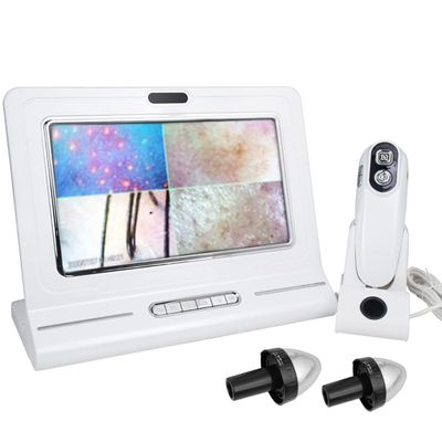 11 Inches Skin Diagnosis Hair Analyzer Machine with HD Screen Digital Skin Detector Moisture Tester, Four-Picture Comparison & 16G Storage for Home Spa Salon Use