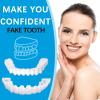 2 Pairs Whitening Artificial Teeth Denture Cosmetic Veneers Teeth Top and Bottom, Fake Teeth Braces Instant Veneers Dentures False Teeth Repair Kit for Women Men Regain Confident Smile view 3