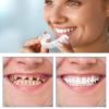 2 Pairs Whitening Artificial Teeth Denture Cosmetic Veneers Teeth Top and Bottom, Fake Teeth Braces Instant Veneers Dentures False Teeth Repair Kit for Women Men Regain Confident Smile view 4