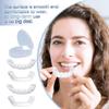 2 Pairs Clip in Veneers Teeth Silicone Dentures Top and Bottom Set, Teeth Straightening Kit Adjustable, Temporary Tooth Filling Dentures for Men Women with Bad Teeth, Natural White view 3