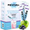 Revival Zero Rehydration Electrolytes Powder - Sugar Free Hydration Sachet Drink with Vitamins C, B1, B3, B5, B12-14 Pack Apple & Blackcurrant view 1