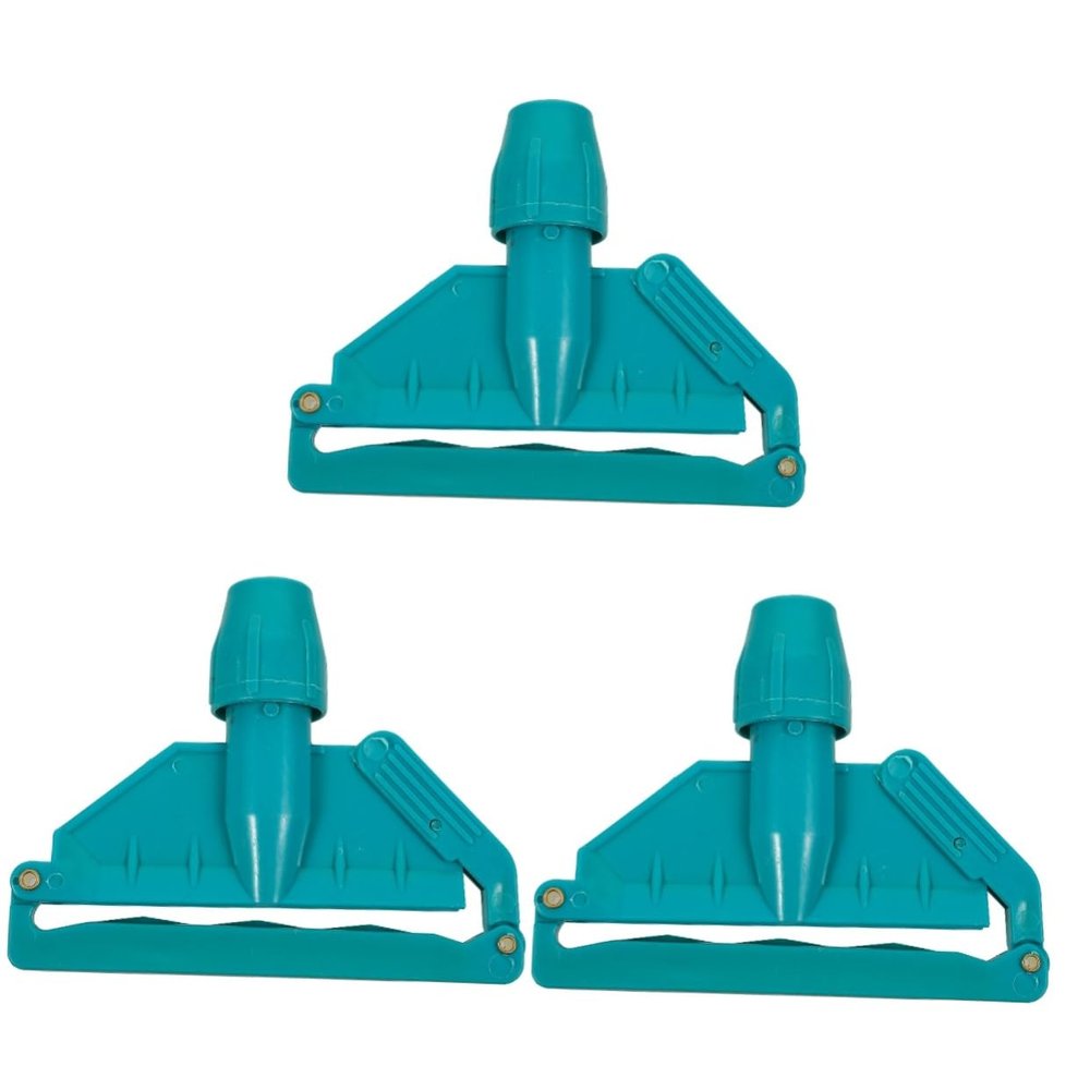 minkissy 3pcs Detachable Mop Head Clamp Mop Replacement Holder Broom Handle Holder Head Clip
