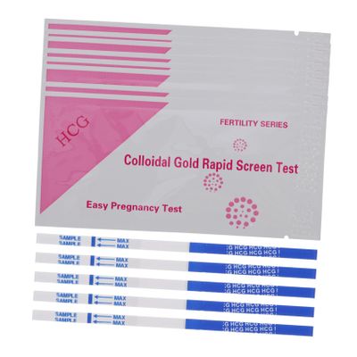 KOMBIUDA Pregnancy Test Strip High Precision Cards for Early Pregnancy Detection Tool Pregnant Test Supplies Use for