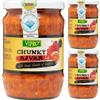 Vipro Chunky Homemade Hot Ajvar Sauce Sandwich 580 Grams x 3 Jars by Pufai Grocery view 1