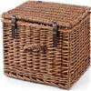 Cornish Hampers & Gifts 4 Person Cream Tea - Deluxe Wicker Hamper Basket Included - Fresh Scones, Tea, Jam, Roddas Clotted Cream & Biscuits + Elegant Wicker Basket. Anniversary & Special Occasions view 2