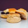 Cornish Hampers & Gifts 4 Person Cream Tea - Deluxe Wicker Hamper Basket Included - Fresh Scones, Tea, Jam, Roddas Clotted Cream & Biscuits + Elegant Wicker Basket. Anniversary & Special Occasions view 3