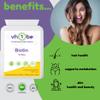 Biotin 10,000g High Strength  120 Vegan Tablets | Hair, Skin, Nails & Metabolism Support | Non-GMO | UK Made to GMP Standards | Beauty Supplement by vh1be view 2