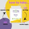 Biotin 10,000g High Strength  120 Vegan Tablets | Hair, Skin, Nails & Metabolism Support | Non-GMO | UK Made to GMP Standards | Beauty Supplement by vh1be view 4