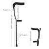 HIARAN Folding Crutches, Ergonomic Underarm Crutch, Youth/Adult/Tall Adult Aluminum Crutches, for Adults and Children with Heights 145-180cm decorate Lucky Star view 2