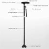 Cane Portable Crutches Collapsible Elderly Adjustment Crutches Retractable NonSlip Small FourCorner Cane with Lights parent's gift decorate Lucky Star view 2