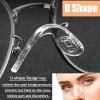 15 Pcs,3 Sizes Screw-in Glasses Nose Pads, U Shaped Eyeglasses Nose Piece Soft Silicone Nose pad for Eye Glasses Sunglass Eyewear, with 30 Screws & 1 Screwdriver view 3