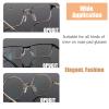 15 Pcs,3 Sizes Screw-in Glasses Nose Pads, U Shaped Eyeglasses Nose Piece Soft Silicone Nose pad for Eye Glasses Sunglass Eyewear, with 30 Screws & 1 Screwdriver view 4