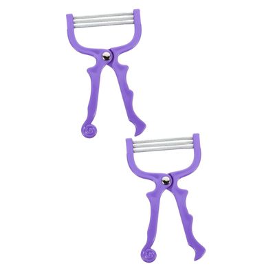 Didiseaon 2pcs Manual Hair Epilator for Facial Hair Removal Beauty Salon Tool Easy to Use Random Color