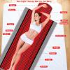 NGARY 1370pcs Led Red Light Therapy Mat, Red Light Therapy Blanket with Controller, 660nm and 850nm LED Light Combo, Promotes Blood Circulation Enhances Cellular Activity, for Full Body Therapy view 4