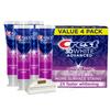CRST 3DWhite Advanced Luminous Mint Teeth Whitening Toothpaste, 4 Pack of 3.7 oz - Whitens After 1 Brush Bundled with LUXPAKS Toothpaste Squeezer view 1