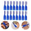 FOMIYES 20pcs Mini Finger Cover Toothbrushes for Oral Cleaning, Safe Half-Finger Travel Toothbrush Set with Thumb Sleeve, Suitable for Prison Use and Daily Teeth Cleaning view 2