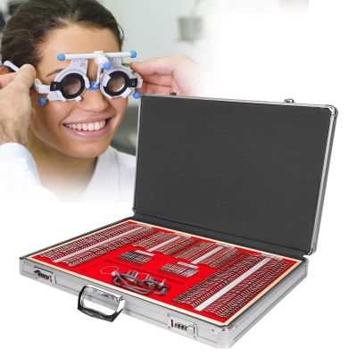 KYZTMHC 266 Pcs Optical Trial Lens Kit with adjustable trial frame case for optometrists optical shops and eye protection