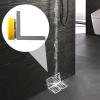 Shurzzesj Side Wall Drain, 304 Stainless Steel Wall Corner 90-degree Drain for 75 Pipes, Household Drainage Accessory for Home, Bathroom, Washroom, Kitchen, Balcony, Yard, Garden, School, Park view 2