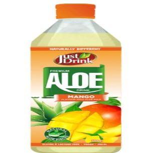 12 x Just Drink Mango Aloe Drink 500ml Delicious Tasty And Twisty Treat Gift Hamper For All Occasions Enjoyed With Family And Friends