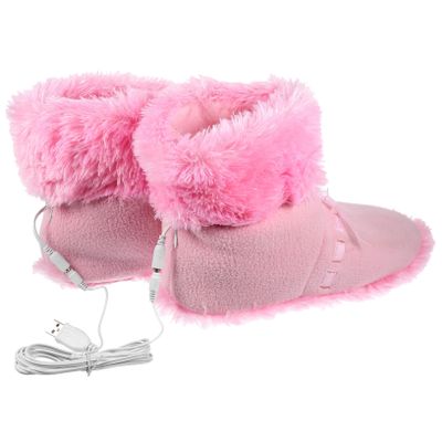 CALLARON Electric Heating Shoe Inserts USB Foot Warmer Detachable Pink Butterfly Warm Shoes for Women Winter Indoor Outdoor Practical Foot Warmer