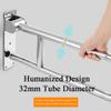 RongHuiDa U-Shaped Polished Foldable Toilet Grab Bar,Matte Black Flip-Up Bathroom Handrail for Elderly Pregnant,Wall Mounted Barrier-Free Stylish Folding Shower Assist Aid(Size:60cm,Color:Black) view 3