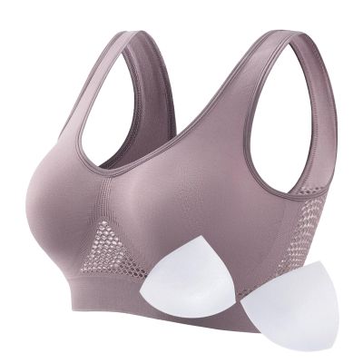 WILLBEST Womens Sports Bra Front Fastening Bras for Women UK Control Yoga Bralette White Bandeau top Personalised Boxer Shorts Outfit for Fitness Workout Running Cheeky Brazilian Large Bust Sexy
