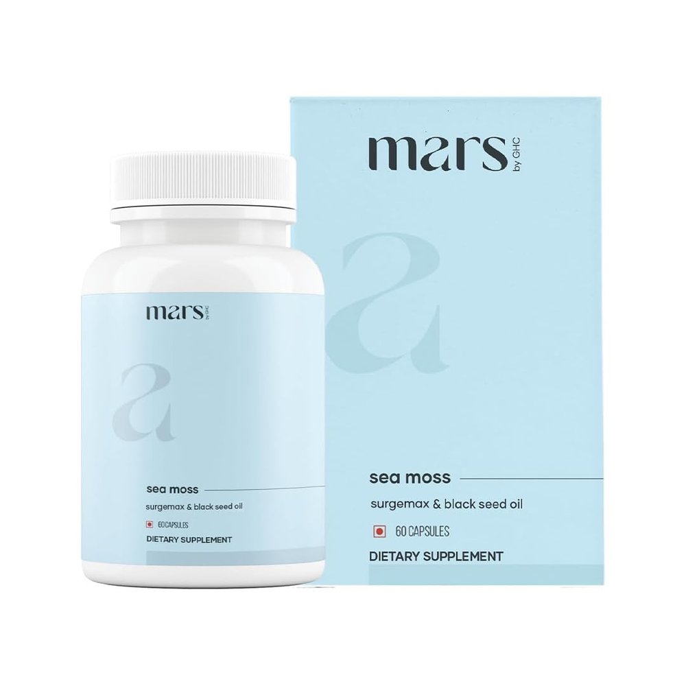 Good Health Company Surge Natural Sea Moss Caps (60N) | Packed with 84 Minerals | Powered with Black Seed Oil - Pack of 1