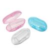 FRCOLOR 3pcs Finger Baby Toothbrush Set Silicone Finger Sleeve Toddler Infant Boys and Girls Teething Training Oral Care for Newborn Boys and Girls view 1
