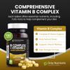 Only Nutrients - B Complex + Vitamin C Tablets Supplement, Comprehensive Vitamin B Complex, High-Strength Energy, Nervous & Immune System Support with Biotin, 180 Multivitamin Tablets for Women/Men view 2