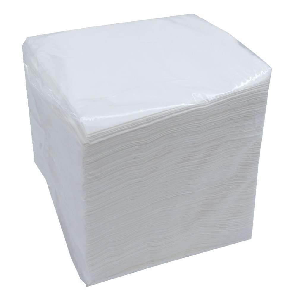 200 Sheets 2Ply White Napkins 25cm x 25cm Paper Serviettes Eco-Friendly Cocktail Napkins Party Celebrations