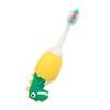 FRCOLOR Cartoon Dinosaur Kids Toothbrush Extra Soft Silicone Bristles, Small Head Children Brush, Independent Pack for Boys and Girls Oral Care Random Color view 1