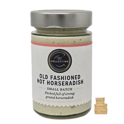 M&S Collection Old Fashioned Hot Horseradish - Small Batch - Packed Full of Strong Grated Horseradish - 180g (1 Pack)