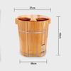 Wood Foot Tub Foot Spa Bath Massager Wooden Foot Tub, Foot Massager Spa, Wooden Foot Tub, Pedicure Footbath, Pedicure Bucket Foot Bath Spa Bowl for Feet Stress Relief (Color : Brown) (Brown) Hopeful view 2