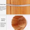 Wood Foot Tub Foot Spa Bath Massager Wooden Foot Tub, Foot Massager Spa, Wooden Foot Tub, Pedicure Footbath, Pedicure Bucket Foot Bath Spa Bowl for Feet Stress Relief (Color : Brown) (Brown) Hopeful view 4