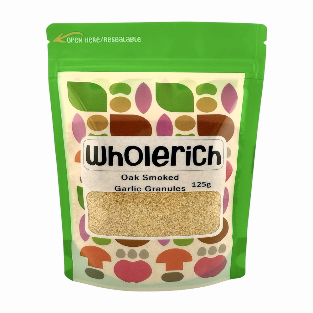 Oak Smoked Garlic Granules 125g - Wholerich Foods