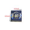 40pcs Blue and Gold Happy 40th Birthday Disposabel Napkins-Cheer to t0 Years,40th Birthday Party Decoration Dessert Beverage Cocktail Cake Napkins 6.5" view 2