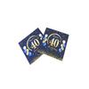 40pcs Blue and Gold Happy 40th Birthday Disposabel Napkins-Cheer to t0 Years,40th Birthday Party Decoration Dessert Beverage Cocktail Cake Napkins 6.5" view 4