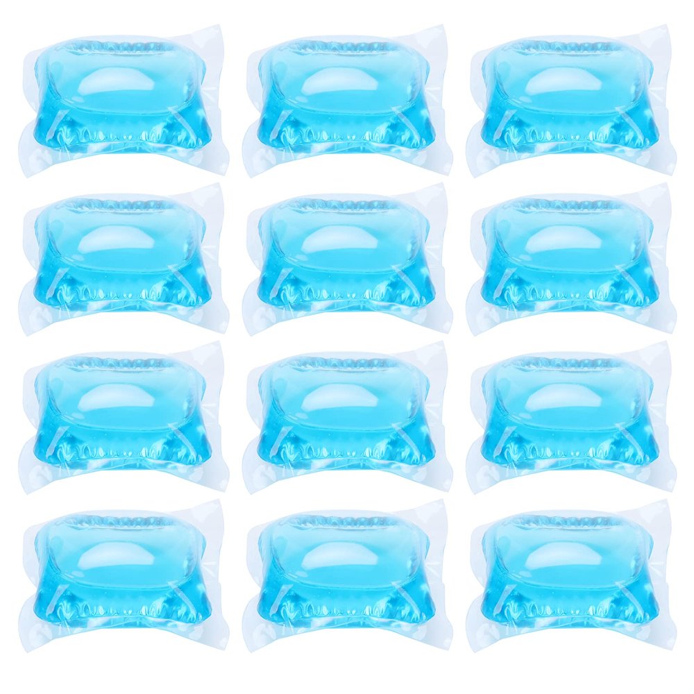 60Pcs Laundry Beads, Laundry Washing Beads Detergent Liquid Capsule Ball Fragrance Beads Travel Washing Supplies, Soft Clothing Diffuser for Washing Machine (deep blue ocean)