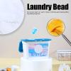 60Pcs Laundry Beads, Laundry Washing Beads Detergent Liquid Capsule Ball Fragrance Beads Travel Washing Supplies, Soft Clothing Diffuser for Washing Machine (deep blue ocean) view 3