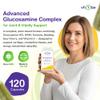 Glucosamine Complex Plus 12-in-1 High Strength Glucosamine HCl with MSM, Turmeric, Rosehip, Sour Cherry & Vitamin C 120 Capsules | Non-GMO | Plant-Based Vegan Supplement | Made in UK view 2