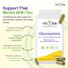 Glucosamine Complex Plus 12-in-1 High Strength Glucosamine HCl with MSM, Turmeric, Rosehip, Sour Cherry & Vitamin C 120 Capsules | Non-GMO | Plant-Based Vegan Supplement | Made in UK view 3
