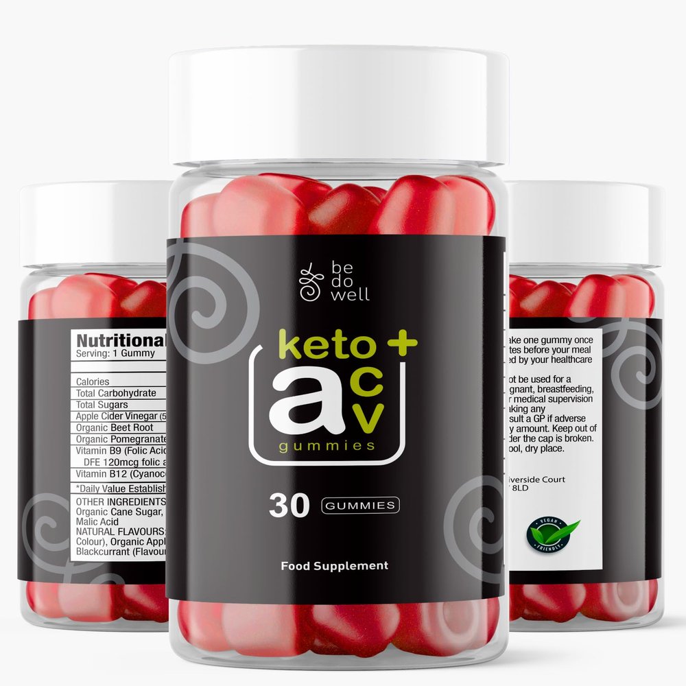 Bedowell Keto+ ACV Gummies - Vegan Friendly - [ 1 Bottle ] - 1 Month Supply