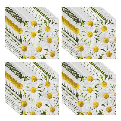 40 Napkins, Square Napkins, Daisy Printed Paper Towels, Soft Table Decoration, Floral Napkins, Wedding Party Celebration Paper Towels