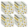40 Napkins, Square Napkins, Daisy Printed Paper Towels, Soft Table Decoration, Floral Napkins, Wedding Party Celebration Paper Towels view 1