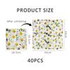 40 Napkins, Square Napkins, Daisy Printed Paper Towels, Soft Table Decoration, Floral Napkins, Wedding Party Celebration Paper Towels view 2
