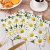 40 Napkins, Square Napkins, Daisy Printed Paper Towels, Soft Table Decoration, Floral Napkins, Wedding Party Celebration Paper Towels view 4