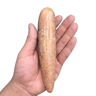 1pc Natural Quartz Stone Polished Sunstone Smooth Crystal Massage Wands for Gift